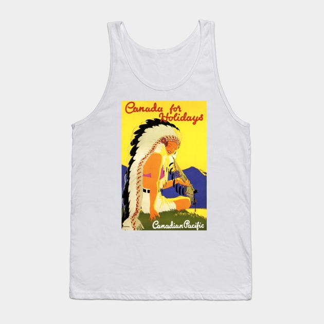 Vintage Travel - Canadian Pacific Tank Top by Culturio